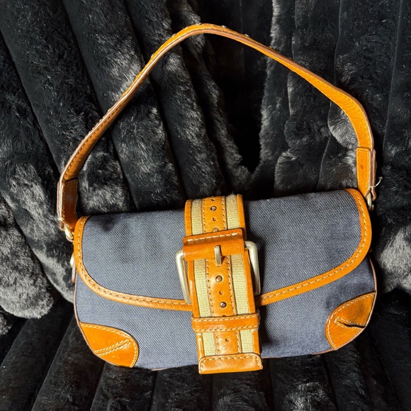 Michael Kors Y2K Denim Buckle boho shoulder bag bratz - Picture 2 of 16